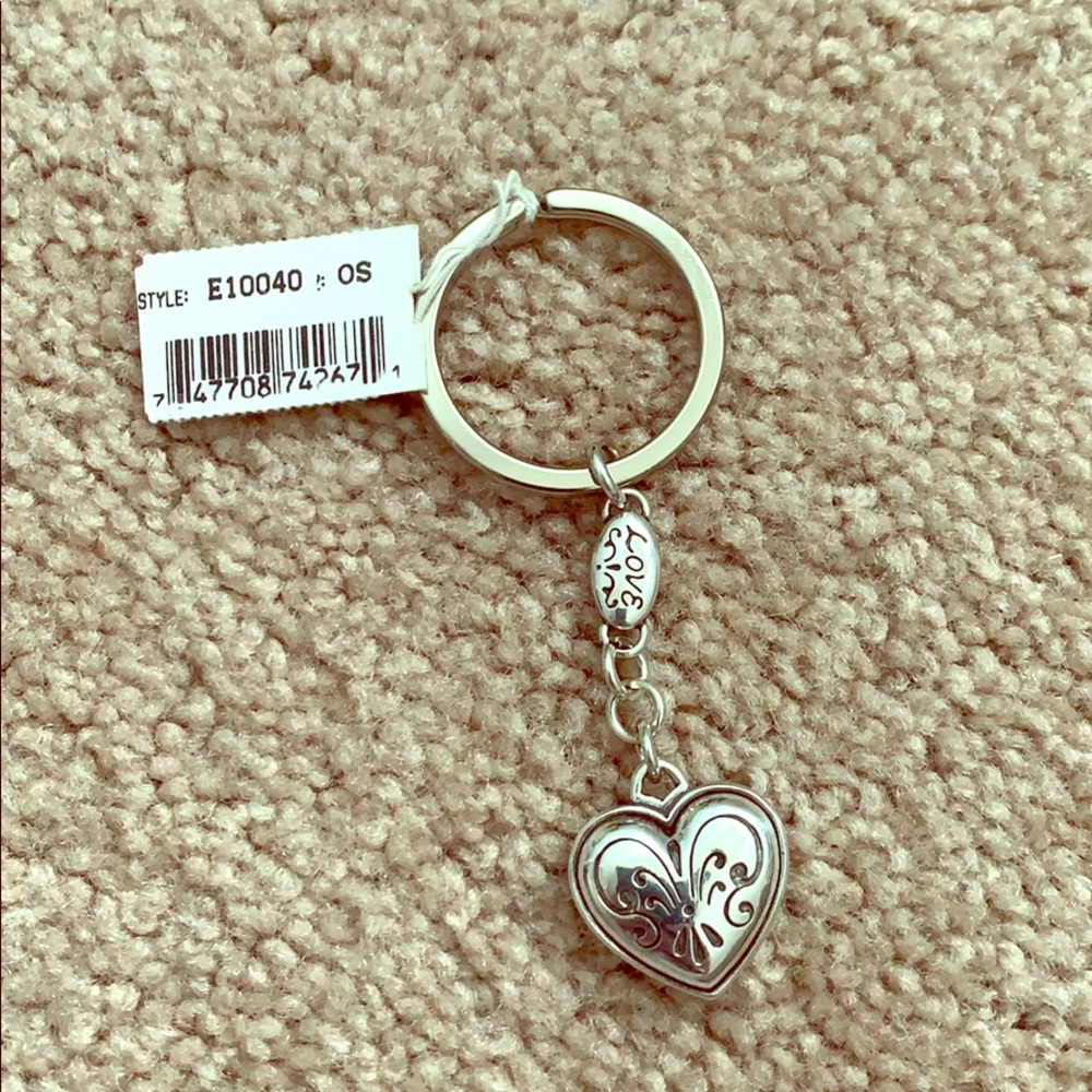 Brighton Silver Heart Keychain